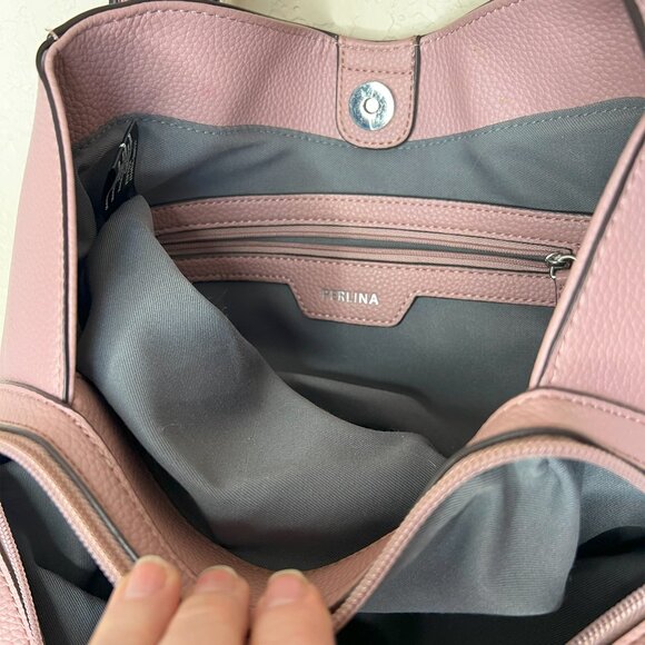 ✨ Closet Refresh - Perlina Amelia Dusty Rose Leather Satchel - Picture 11 of 14